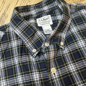 L.L.‎ Bean size Large Plaid Traditional Fit Long Sleeve Cotton Button Down Shirt